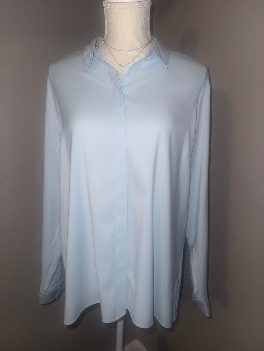 Light Blue Long-Sleeve Dress Shirt